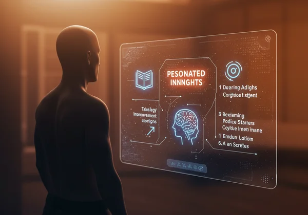 Person receiving personalized brain health recommendations