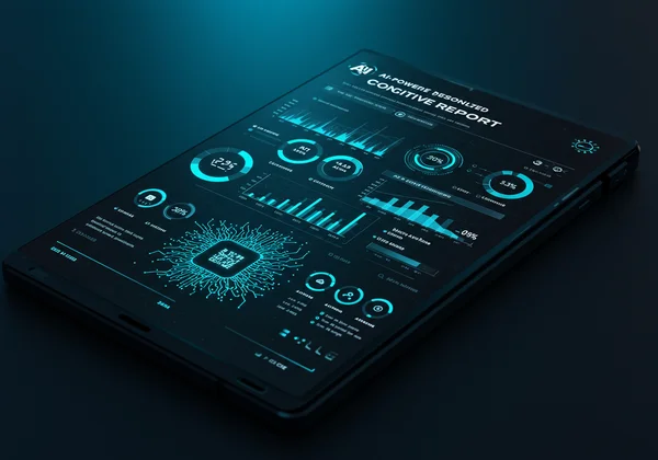 AI-powered personalized cognitive health report display.