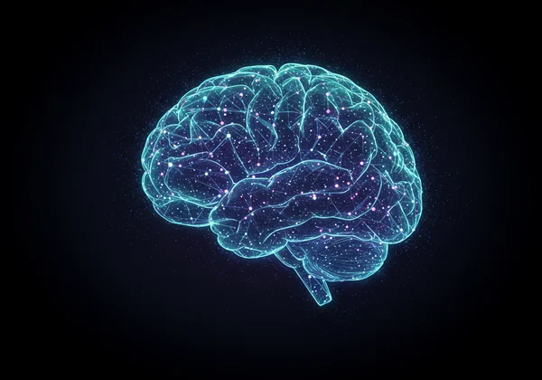 An abstract visual representing a cognitive baseline brain scan