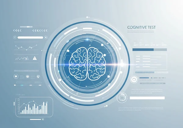 Abstract representation of a cognitive test or assessment interface