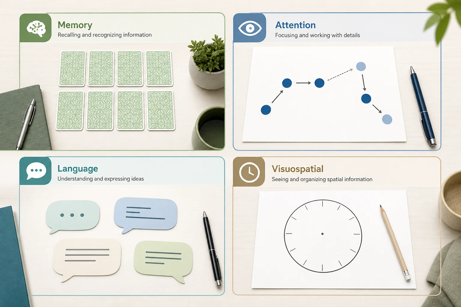 Common cognitive test task types