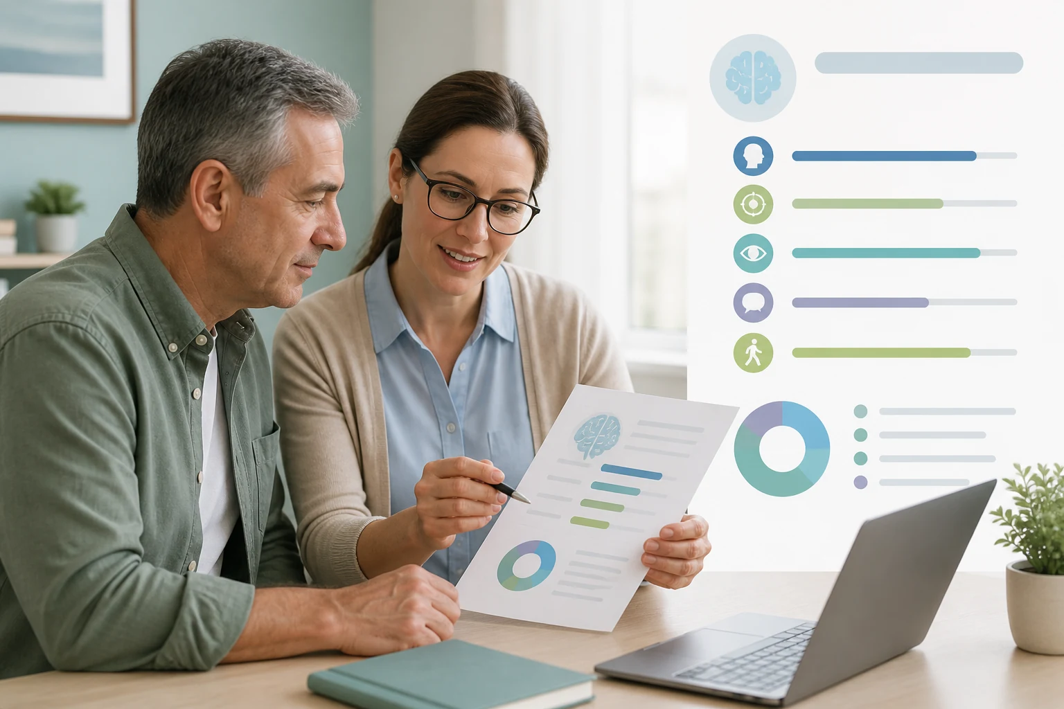 Interpreting cognitive results calmly